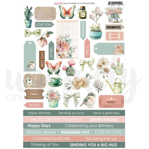 Uniquely Creative Tea & Tranquility - Cut-Apart Sheet
