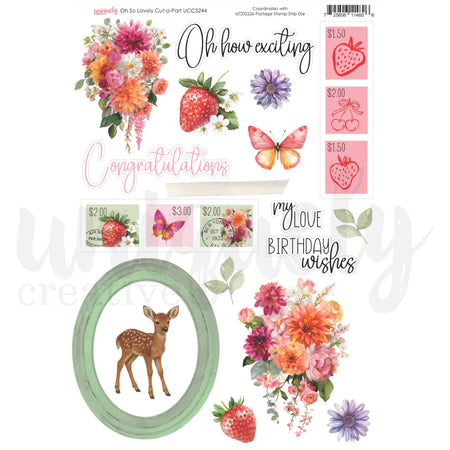 Uniquely Creative Oh So Lovely - Cut-Apart Sheet