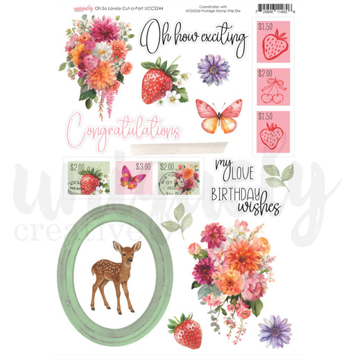 Uniquely Creative Oh So Lovely - Cut-Apart Sheet