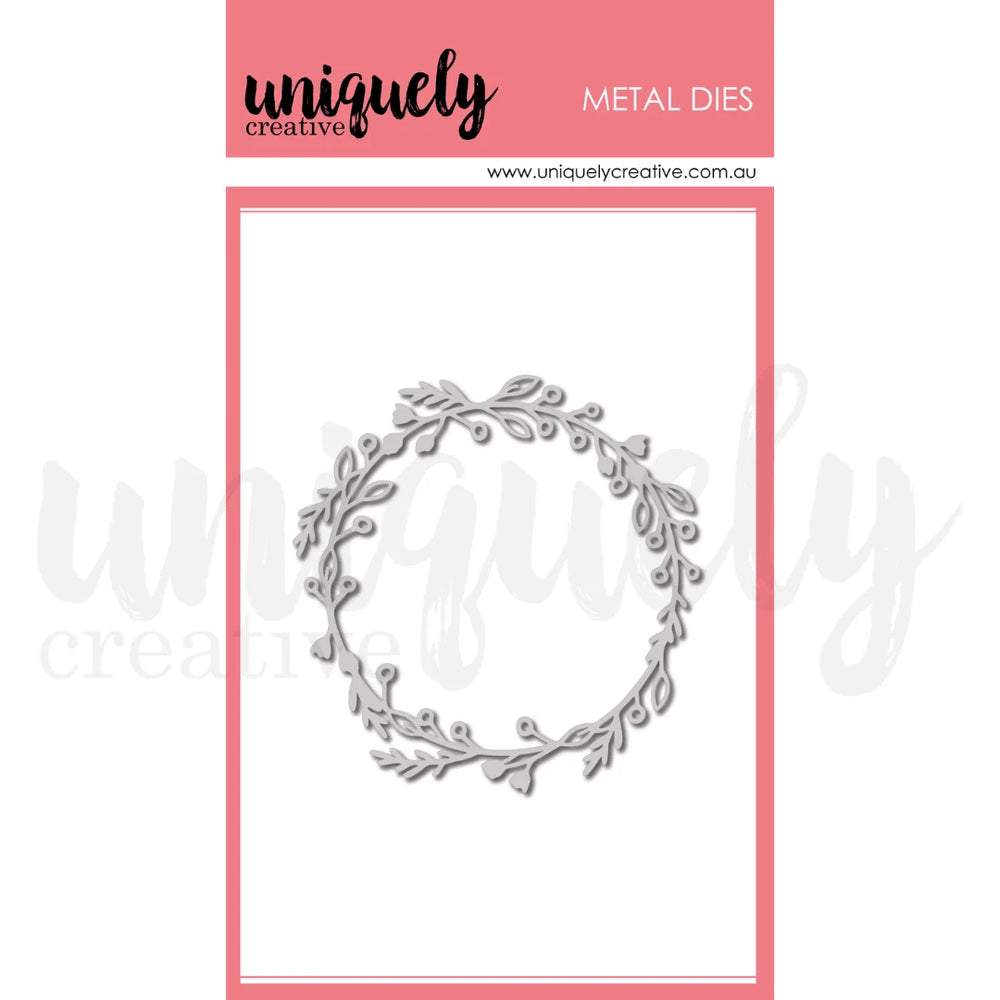 Uniquely Creative Delighted Curiosities - Leafy Wreath Die