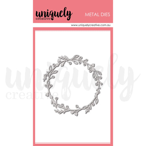 Uniquely Creative Delighted Curiosities - Leafy Wreath Die