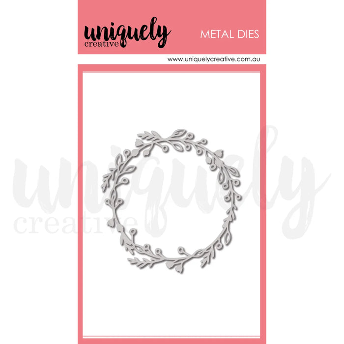 Uniquely Creative Delighted Curiosities - Leafy Wreath Die