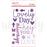Uniquely Creative Ultraviolet Delight - Felt Title Stickers