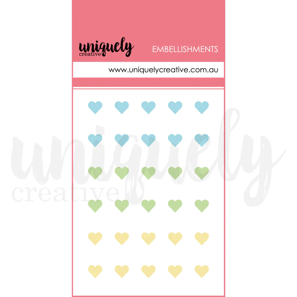 Uniquely Creative Ultraviolet Delight - Luminous Dew Drop Heart Stickers