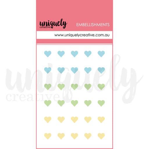 Uniquely Creative Ultraviolet Delight - Luminous Dew Drop Heart Stickers