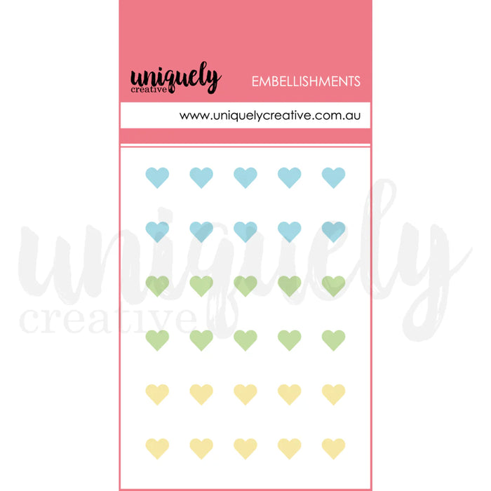 Uniquely Creative Ultraviolet Delight - Luminous Dew Drop Heart Stickers