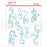 Uniquely Creative Tea & Tranquility - Blue Flourish Puffy Stickers