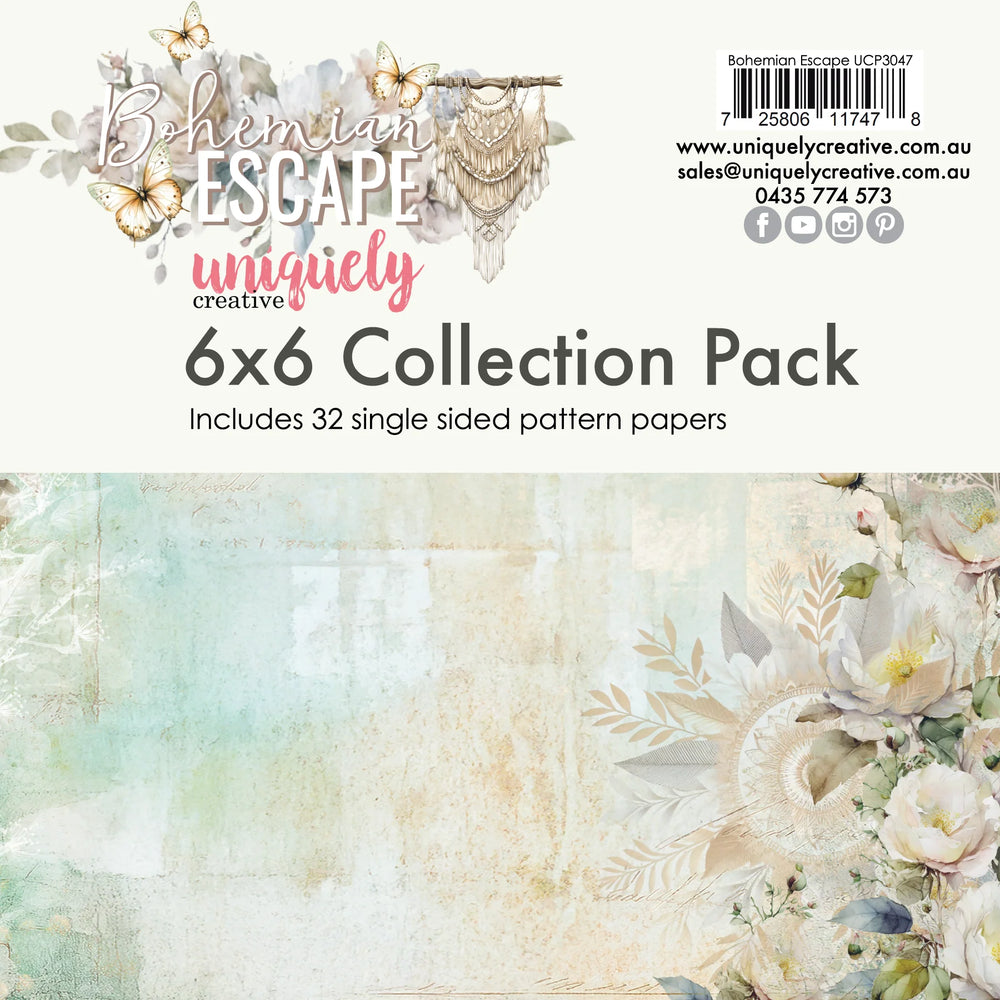 Uniquely Uniquely Creative Bohemian Escape - 6x6 Collection Pack — Papermaze