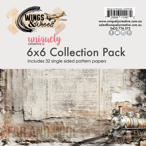 Uniquely Creative Wings & Wheels - 6x6 Collection Pack