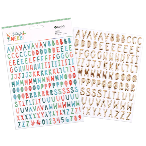 Rosie's Studio Very Merry - Puffy Alphabet Stickers