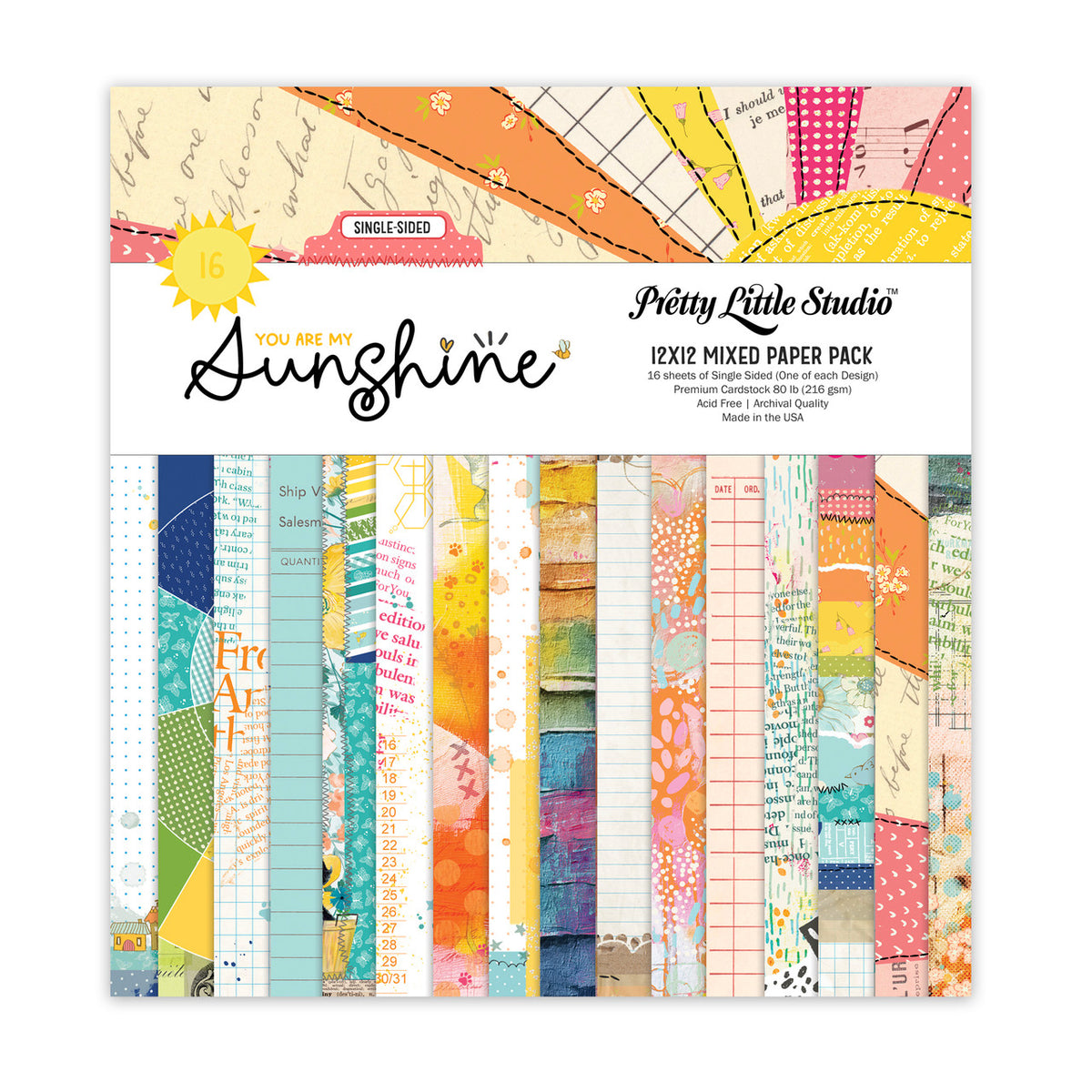 Pretty Little Studio You Are My Sunshine - Mixed Single Sided 12x12 Pa ...