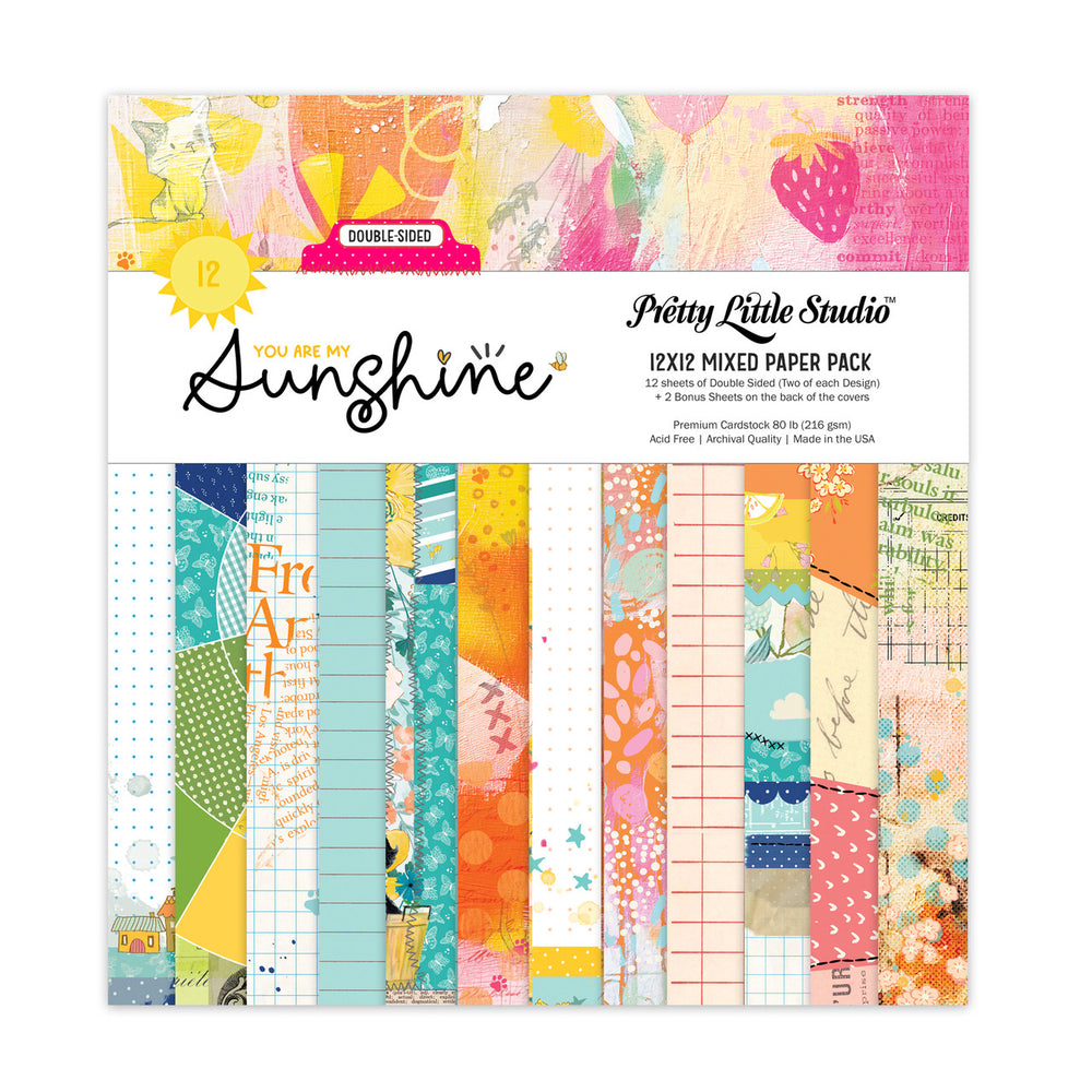 Pretty Little Studio You Are My Sunshine - Mixed Double Sided 12x12 Paper Pack