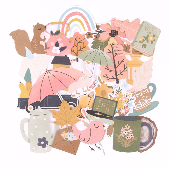 Rosie's Studio Jumping In Puddles - Diecut Ephemera