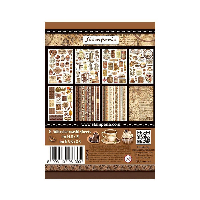 Stamperia Coffee and Chocolate - Washi Pad