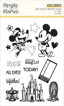 Simple Stories Say Cheese Happiest Place - All Ears! Clear Stamps