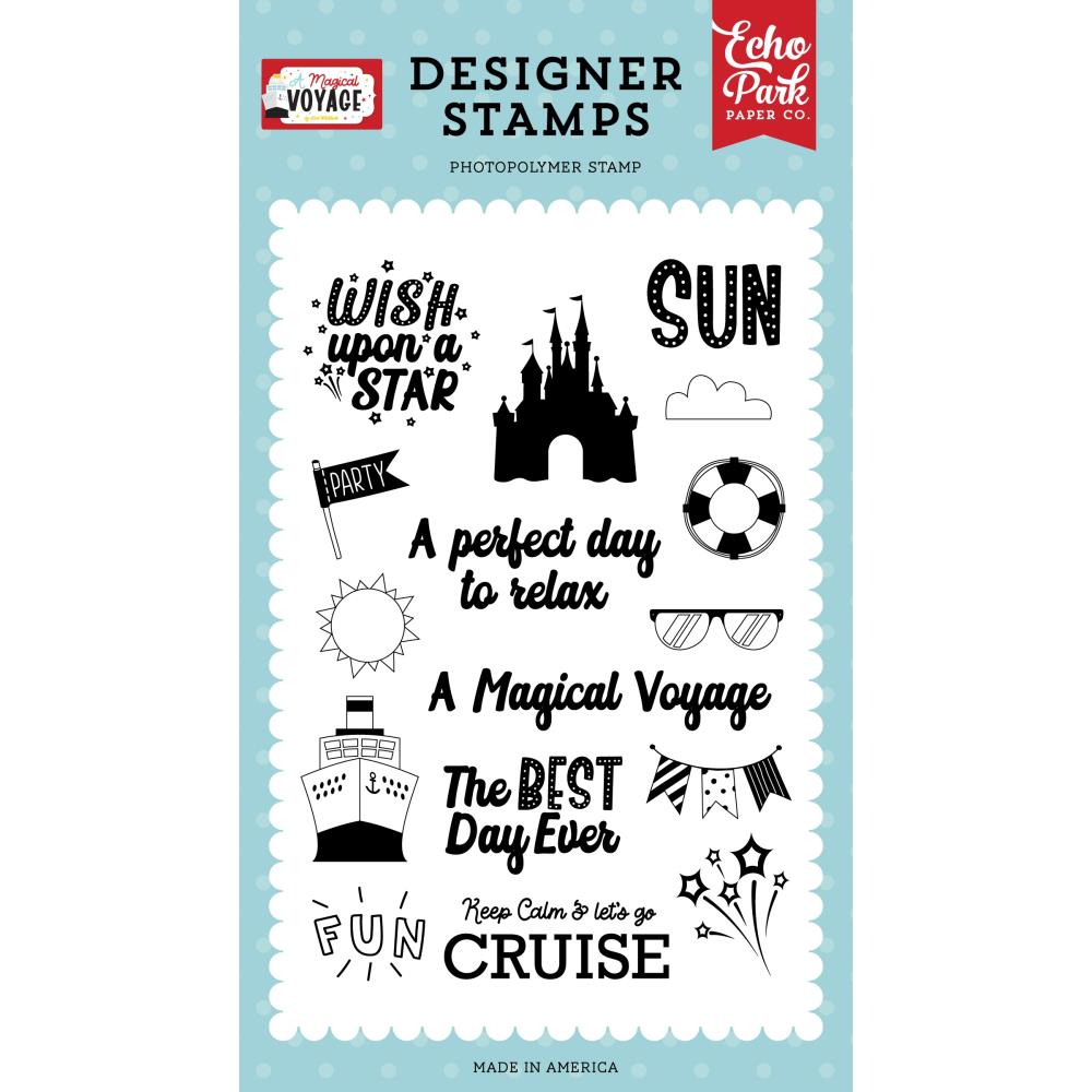 Echo Park A Magical Voyage - Let's Go Cruise Stamps