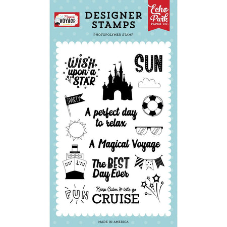 Echo Park A Magical Voyage - Let's Go Cruise Stamps
