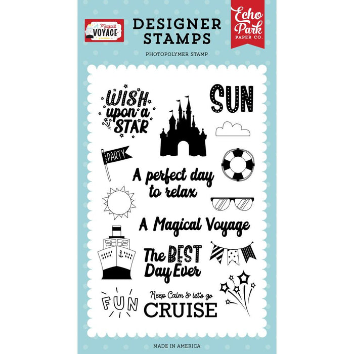 Echo Park A Magical Voyage - Let's Go Cruise Stamps