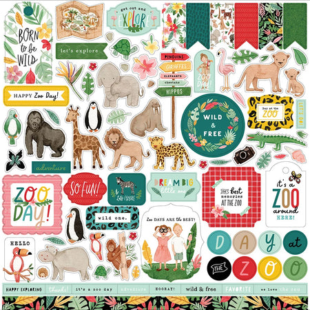 Echo Park Animal Kingdom - Element Stickers