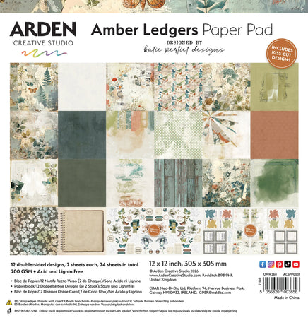 Arden Creative Studio Amber Ledgers - 12x12 Paper Pad