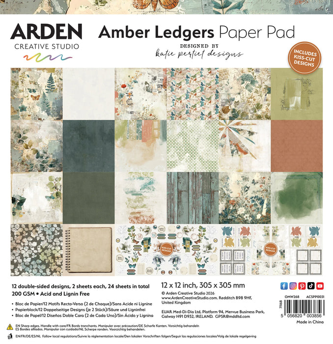 Arden Creative Studio Amber Ledgers - 12x12 Paper Pad
