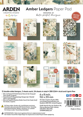 Arden Creative Studio Amber Ledgers - 6x8 Paper Pad
