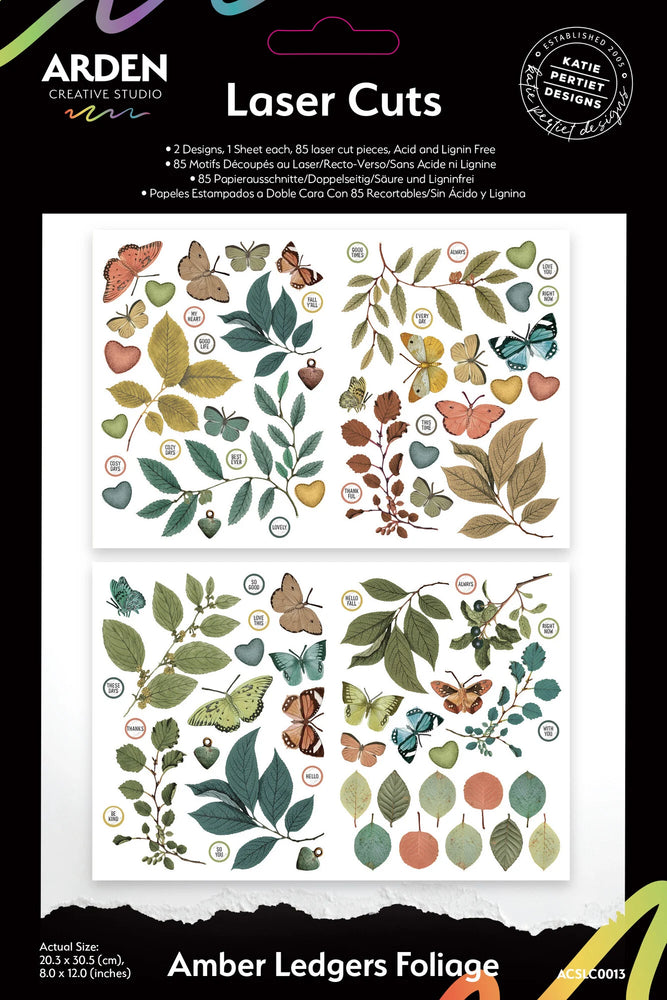 Arden Creative Studio Amber Ledgers - Foliage Laser Cuts