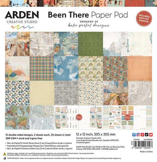 Arden Creative Studio Been There by Katie Pertiet - 12x12 Paper Pad