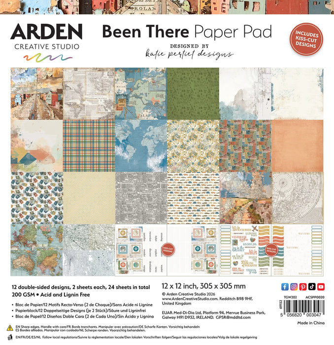 Arden Creative Studio Been There by Katie Pertiet - 12x12 Paper Pad
