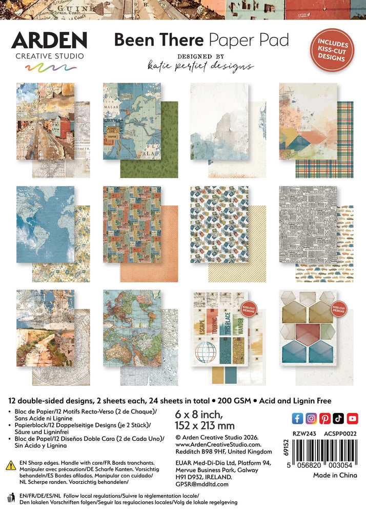 Arden Creative Studio Been There by Katie Pertiet - 6x8 Paper Pad