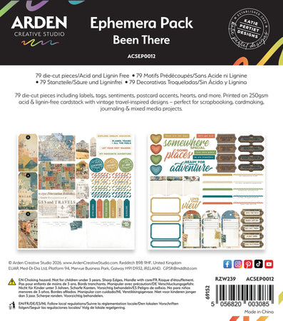 Arden Creative Studio Been There by Katie Pertiet - Ephemera Pack