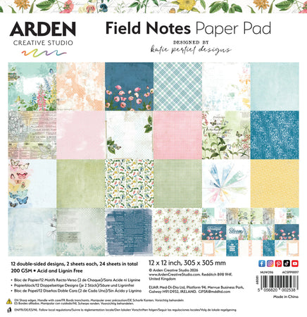 Arden Creative Studio Field Notes - 12x12 Paper Pad