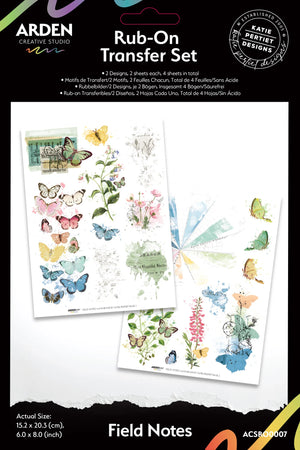 Arden Creative Studio Field Notes - Rub-On Transfer Set