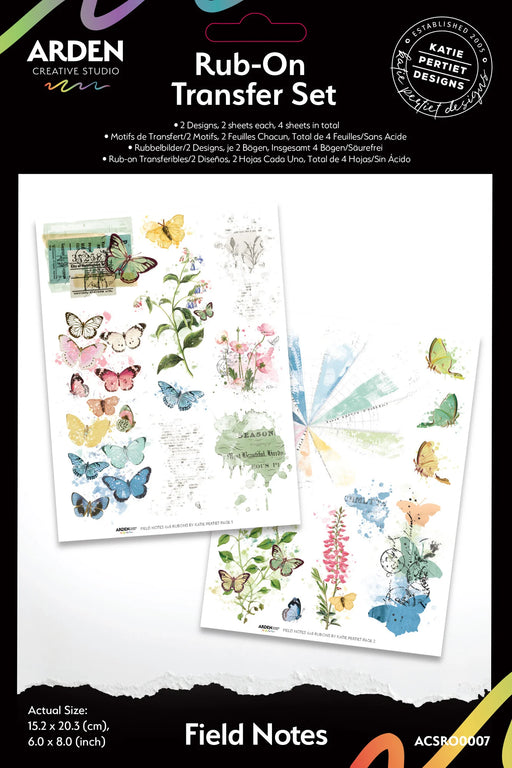Arden Creative Studio Field Notes - Rub-On Transfer Set