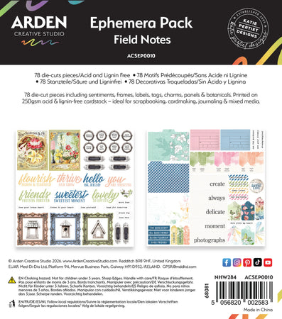Arden Creative Studio Field Notes - Ephemera Pack