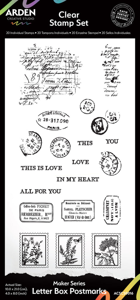 Arden Creative Studio Laurel Grove - Letter Box Postmarks Stamps