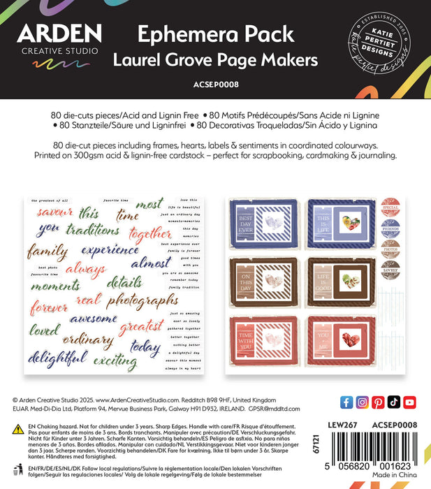 Arden Creative Studio Laurel Grove - Page Makers Ephemera Pack