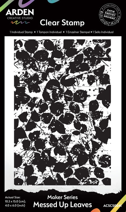 Arden Creative Studio Amber Ledgers - Makers Series Messed Up Leaves Stamp