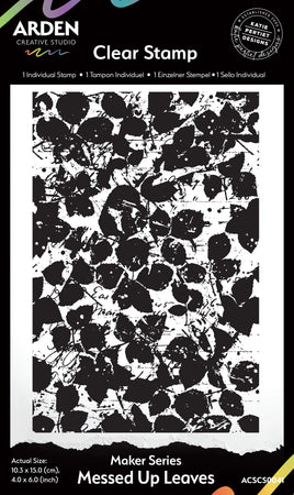 Arden Creative Studio Amber Ledgers - Makers Series Messed Up Leaves Stamp