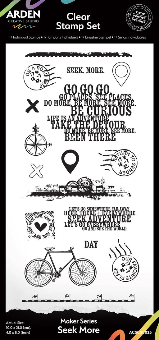 Arden Creative Studio Been There by Katie Pertiet - Seek More Stamp Set