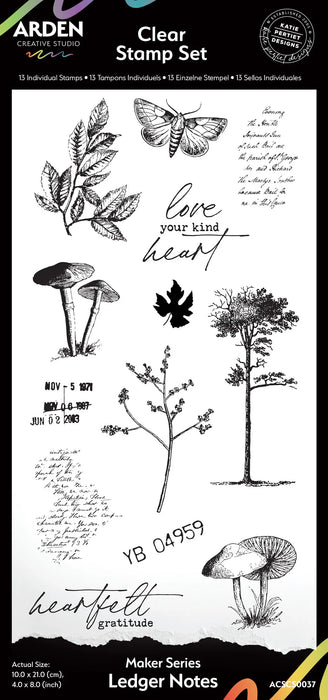 Arden Creative Studio Amber Ledgers - Makers Series Ledger Notes Stamps