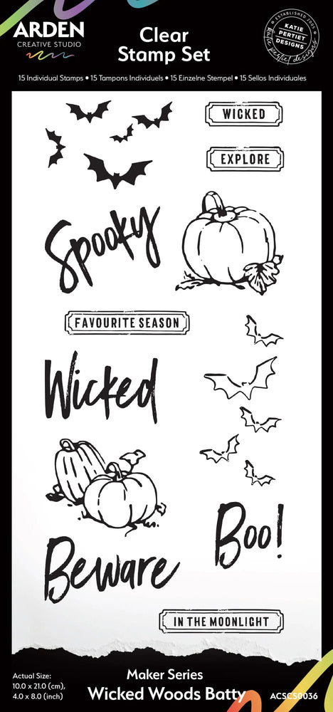 Arden Creative Studio Wicked Woods - Batty Stamps