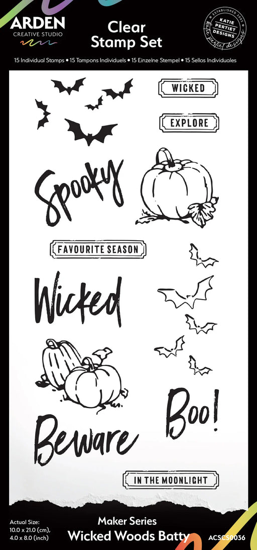 Arden Creative Studio Wicked Woods - Batty Stamps
