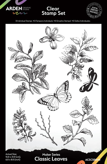 Arden Creative Studio Amber Ledgers - Makers Series Classic Leaves Stamp