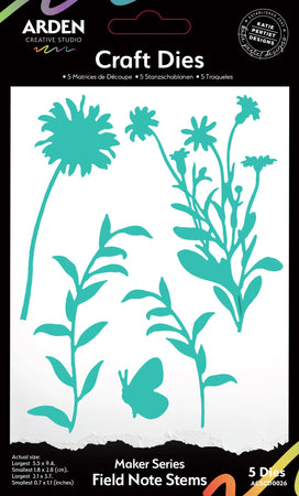 Arden Creative Studio Field Notes - Field Note Stems Craft Dies