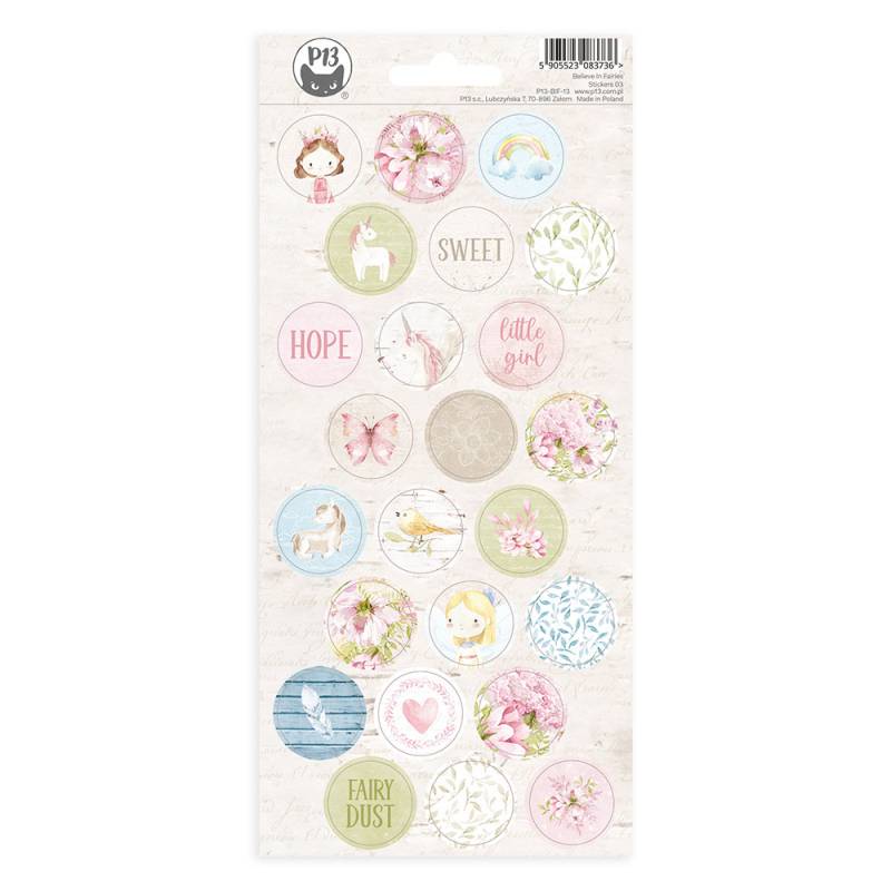 P13 Believe In Fairies - Sticker Sheet #3