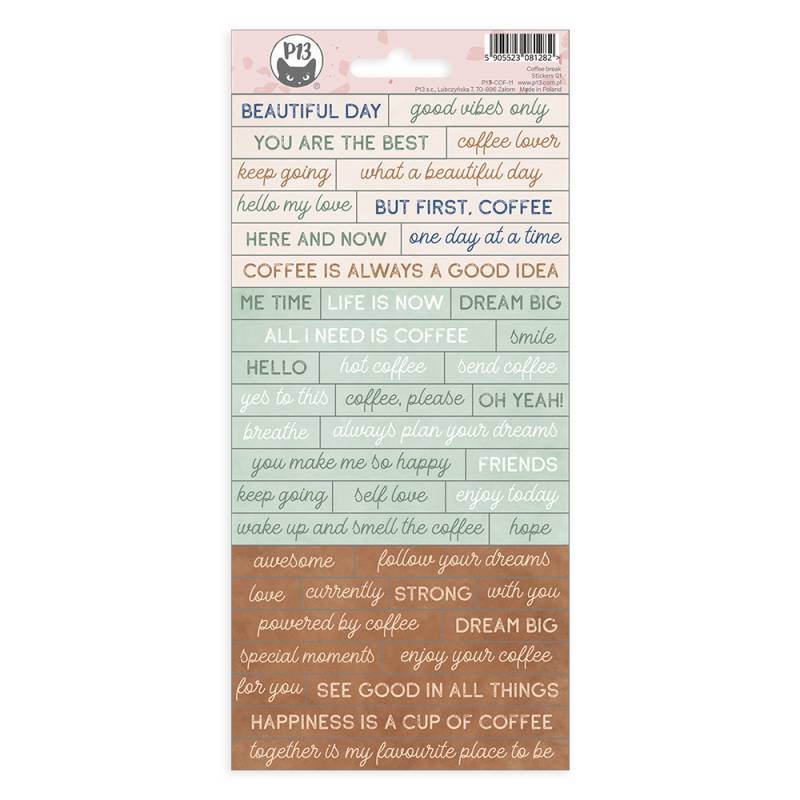 P13 Coffee Break - Sticker sheet #1