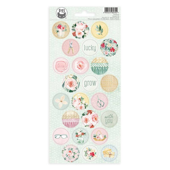 P13 Flowerish - Sticker sheet #3