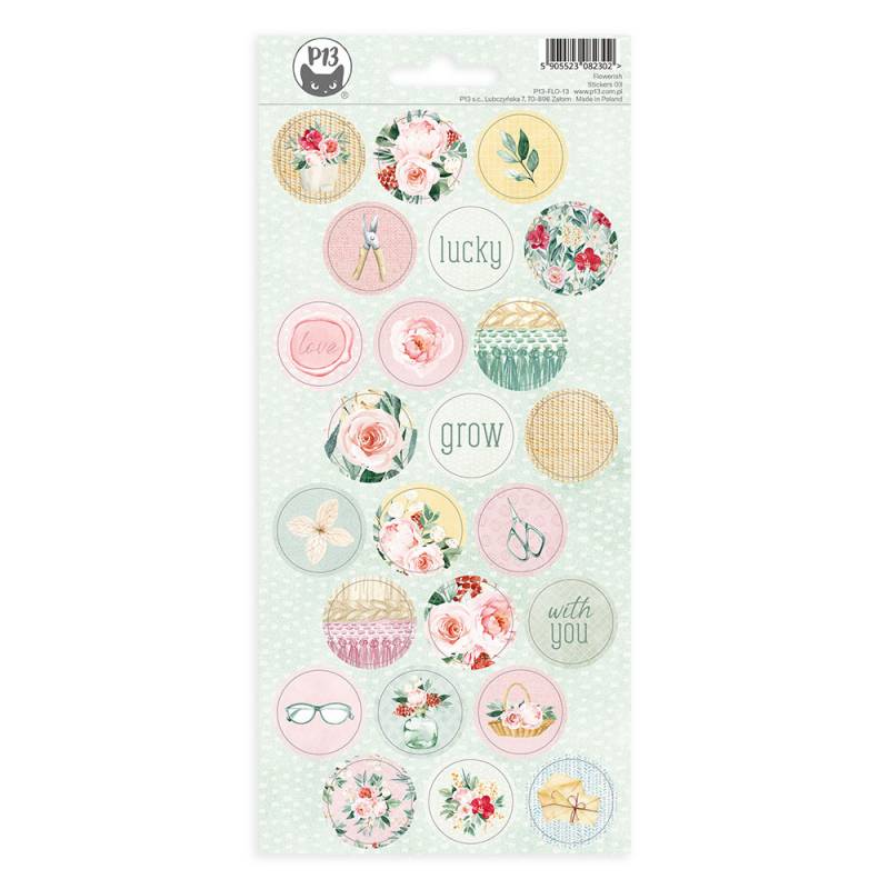 P13 Flowerish - Sticker sheet #3