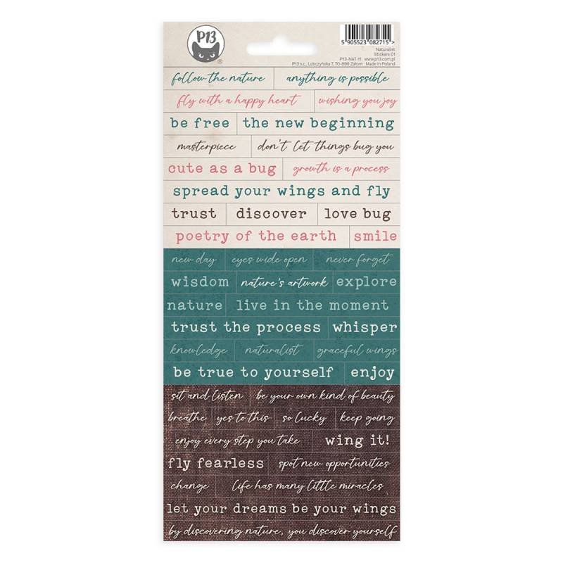 P13 Naturalist - Sticker sheet #1